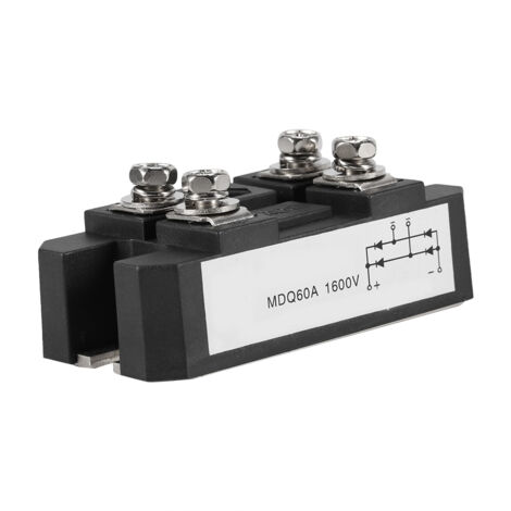 Pont redresseur monophasé 60A 1600V, redresseur à pont de diodes haute puissance 4 bornes