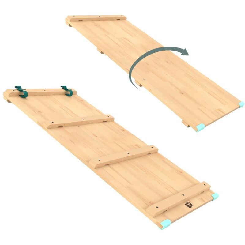 Tp Toys - Pont-toboggan Montessori en bois fsc®