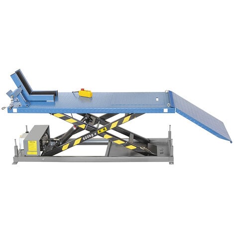 Ponte sollevatore per moto elettroidraulico FERVI S027 - portata 600 kg - piattaforma 1800 x 600 mm