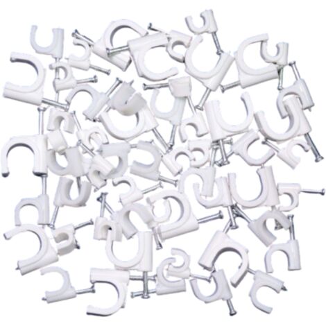 Pontet plastique 8mm (sachet de 100 unités) - Blanc