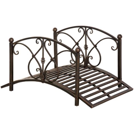 Ponticello da Giardino 99x68x53 cm in Metallo Nero