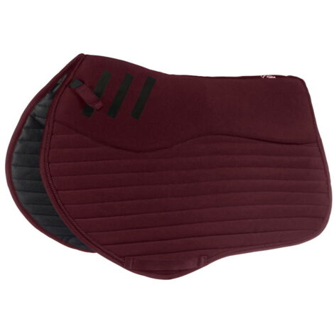pony dressage, blu: Sottosella inglese forma anatomica modello Samantha con grip in silicone con cordoncino decorativo