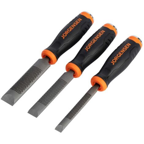 Pony Jorgensen Coarse Rasp Chisel Set – 3 Piece for Woodworking and Carving