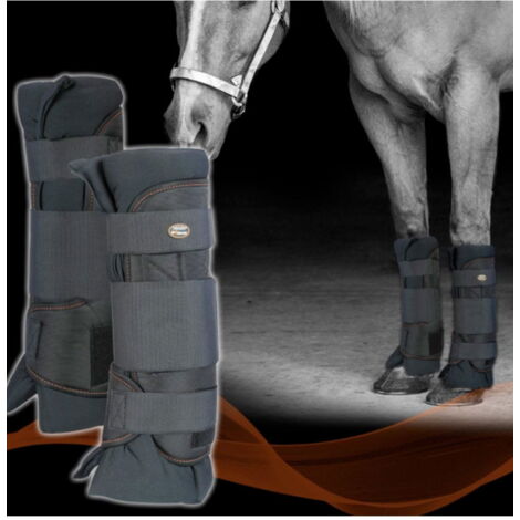 Pony, Nero: Stinchiere da riposo Horses in neoprene e bio ceramica