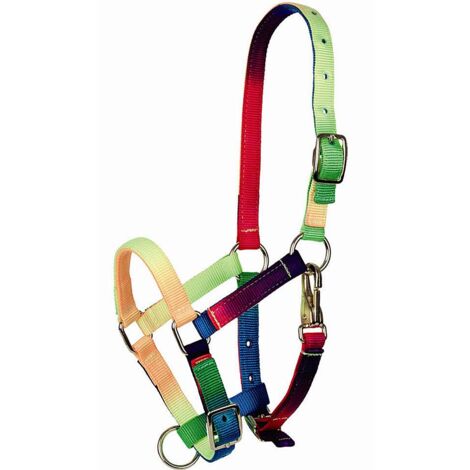 PONY UNIQUE, Multicolore 98: Capezza Patins nylon multicolores par PONY