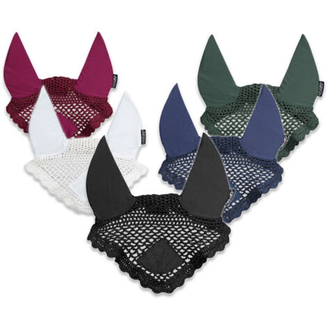 Pony, Vert: Bonnet et cache-oreilles au crochet large modèle Devy pour chevaux