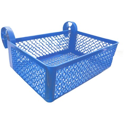 Pool Aufbewahrungskorb Blau  18.7 L  Pool Korb aus Recyceltem Kunststoff  Pool Zubehör  Aufbewahrungskorb & Getränkehalter für den Pool