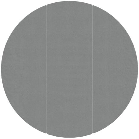 Pool-Bodentuch Hellgrau Ø396 cm Polyester Geotextil vidaXL