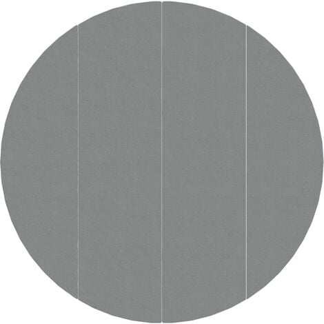 Pool-Bodentuch Hellgrau Ø500 cm Polyester Geotextil vidaXL