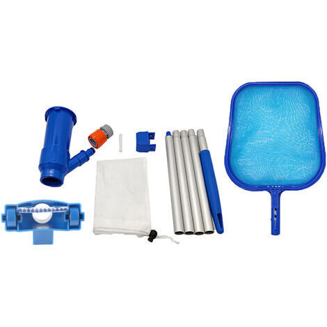 Pool cleaning kit, pool vacuum jet cleaning kit, pool net cleaning brush