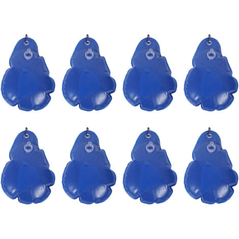 Pool Cover Weight Bags PVC Material Antifreeze Hanging Water Bag for Winter Swimming Pool Covers Deep Blue 8PCS