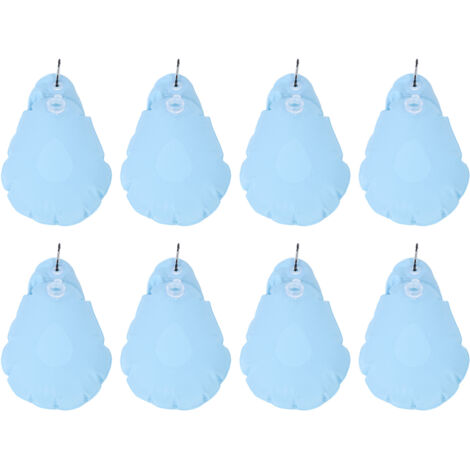 Pool Cover Weight Bags PVC Material Antifreeze Hanging Water Bag for Winter Swimming Pool Covers Light Blue 8PCS