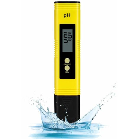Pool Digital,esteur de qualité de l'eau, Ph Metre Electronique, Testeur pH Mètre PH Metre Electronique avec écran LCD Test de pH pour Piscines Testeur Piscine Testeur Spa Plage de Mesure de 0 à 14 pH