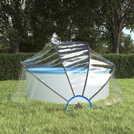 Pool Dome Round 315x158 cm PVC vidaXL