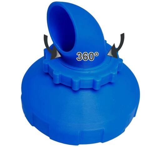 SJQKA Pool Einlaufdüse 360° drehbar für Intex Bestway Pool Düse Auslass Ausströmer Zubehör Ø32/38（blau）