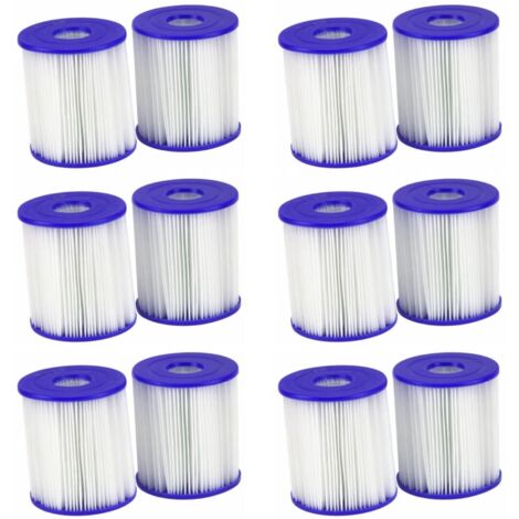 Pool Ersatz Filterpatrone Filterkartusche Größe 1 im 12er Pack