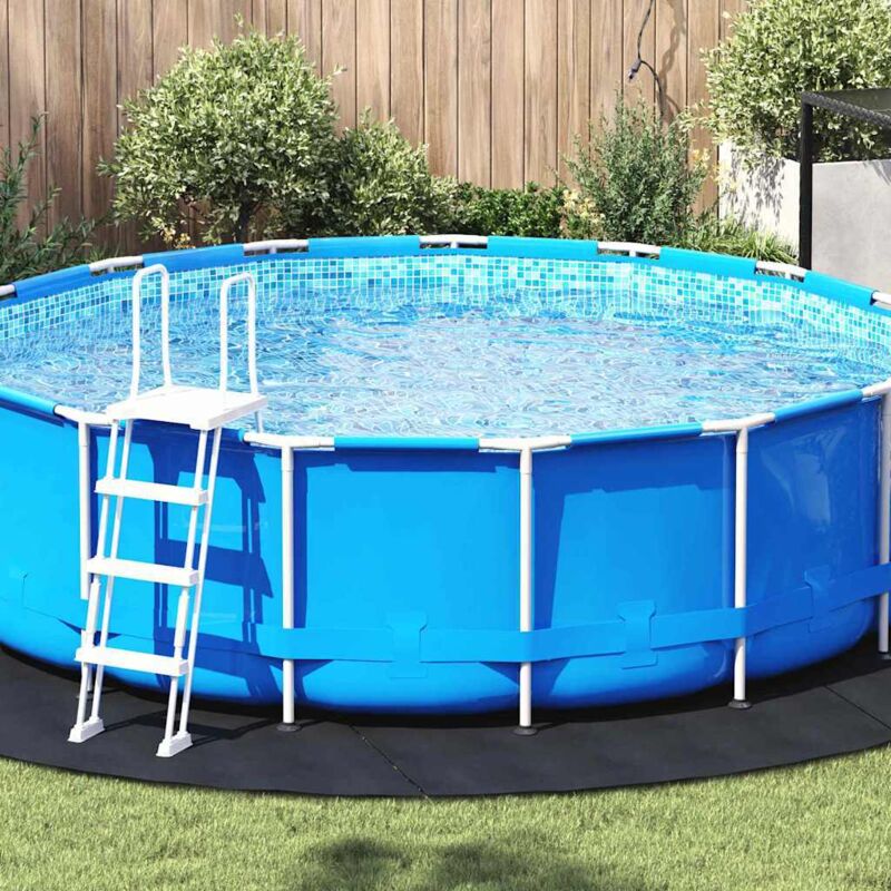 Pool Ground Sheet Black Diameter 396 Cm Non-woven Fabric Vidaxl