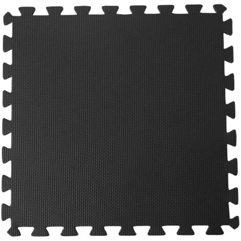 Pool Improve Protection de sol de piscine Noir 50x50 cm 8 pcs