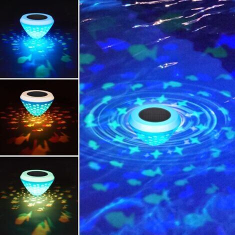 Pool Light,Solar Floating LED Pool Light with Colors Changing Solar Floating Light for Water Feature Waterproof Floating Light for Swimming Pool, Pond