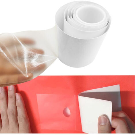 Pool Patch Repair Kit, 1m TPU Clear Tape, pour réparer Les Matelas gonflables, Les Anneaux de Natation, Les Maisons gonflables, Les Jouets gonflables, Les bâches