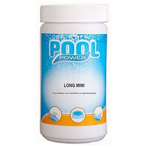 Pool Power Mini Flacon 1 Kg Tablettes de Chlore 20 grammes