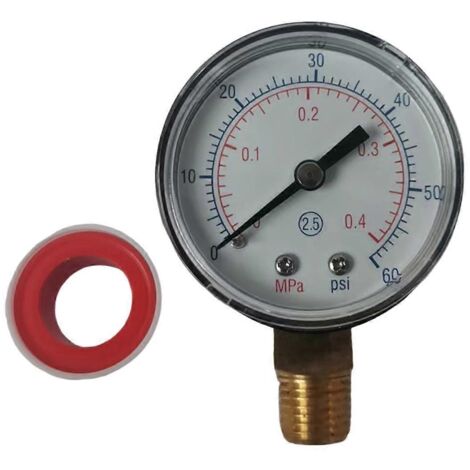 Pool Spa Filter Water Pressure Gauge for Sand and D.E.--