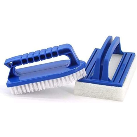 Dereine Set Of 2 Pool Brushes - Sponge - Algae Cleaning Brush - Suitable  For Cleaning Dirt And Moss For Spa, Small Pools, Tubs