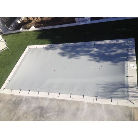 Cobertor para piscinas desde 5,5 x 3 metros a 12,5 x 7 metros. Cubierta de protección invernación de PVC con 650gr/m2.