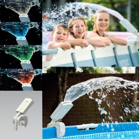Pool-Wasserfall mit mehrfarbigen LED Intex