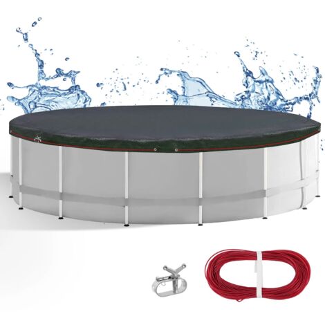 Poolabdeckung rund 3,6 m Abdeckplane Pool Schutzabdeckung
