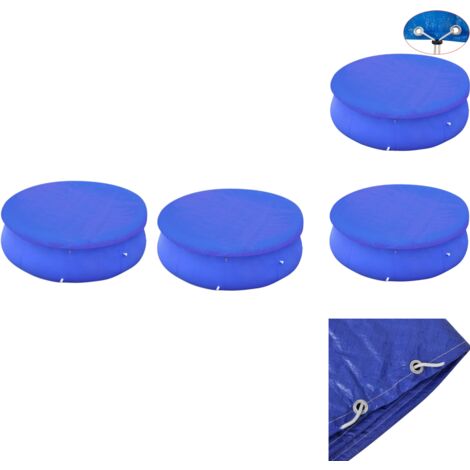 Poolabdeckungen & -unterlagen - Living Poolabdeckungen 2 Stk. für 360-367 cm Runde Aufstellpools