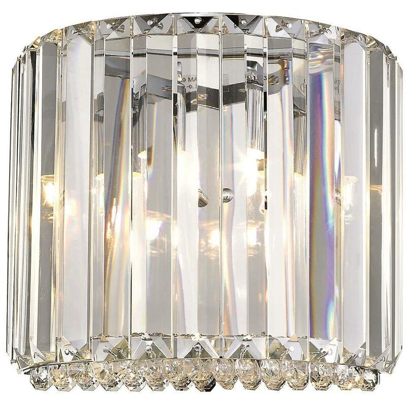 Spring Lighting - 1 Light Indoor Wall Light Chrome, Crystal, G9