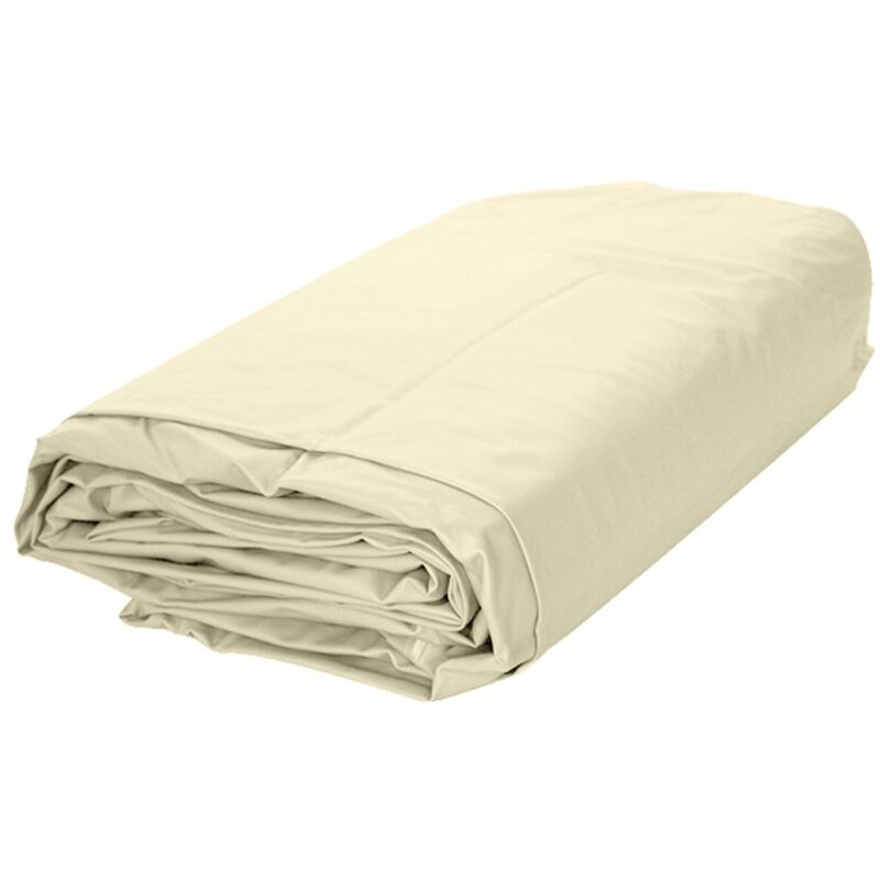 Evolution - Liner piscine ronde sable 350x90cm 0,25mm chevauchement couverture intérieure