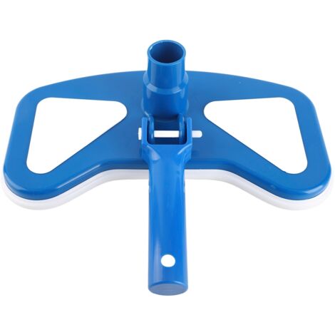 [Poolreiniger] [30 cm große, blau-weiße, gebogene Saugbürste] mit Griff – Praktisch zum Reinigen des Bodens und Entfernen von Schmutz