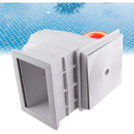 Poolskimmer-Schmutzkorb – 2"-Außengewindeanschluss – Hochwertiges Poolzubehör – Robuster Kunststoff – Abmessungen: 41,6 x 37 x 24,9 cm – Komplettset