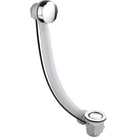 Pop Up Bath Waste (L) 700mm, sans siphon, laiton/chrome