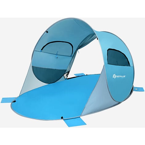 main image of "Pop up Beach Tent Portable Outdoor Shade UV Sun Protection UPF 50+ Waterproof"