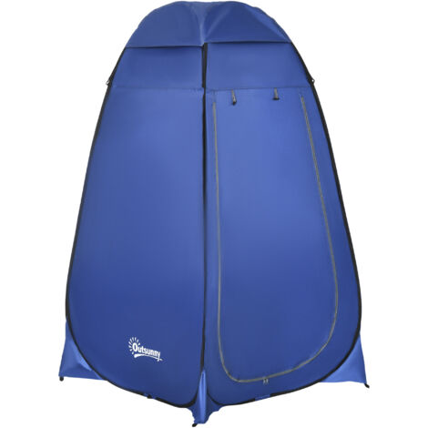Pop-up Duschzelt, tragbare Toilettenzelt mit Tragetasche Fenster mobile Umkleidezelt WC Zelt Privatsphäre Toilette Umkleidekabine Wurfzelt Lagerzelt für Outdoor Camping Strand