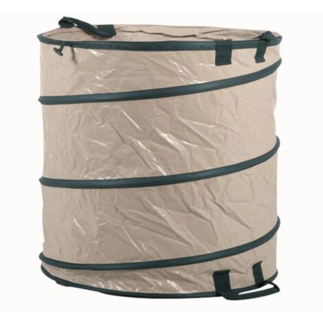 Pop-Up Gartensack 250L, Premium-Gewebe 67x67x71 cm, Springrahmen