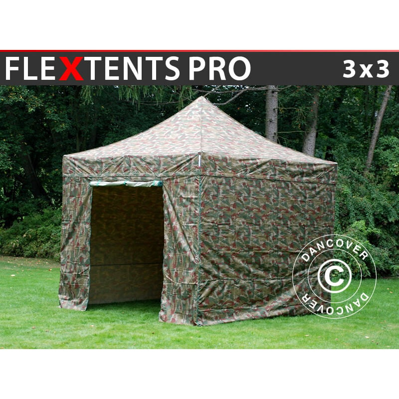 Pop up gazebo FleXtents Pop up canopy Folding tent PRO 3x3 m