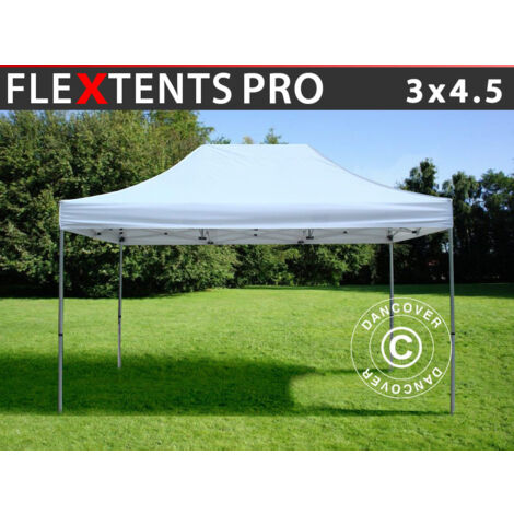 Pop up gazebo FleXtents Pop up canopy Folding tent PRO 3x4.5 m