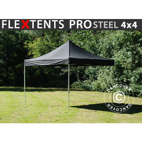 Pop up gazebo FleXtents Pop up canopy Folding tent PRO Steel 4x4