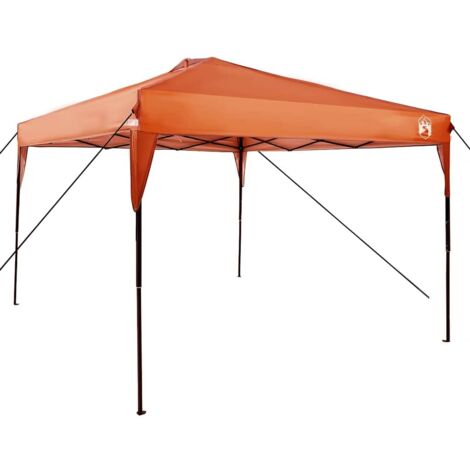 Pop-up Pavillon Zelt Orange 300 x 300 cm Stoff vidaXL