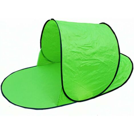 Pop-Up-Strandzelt Outdoor-Sonnenschutz, tragbar, lässig, automatisch, sofort, Kabine, Garten, Sonnenschirm, grün, einzelnes Strandzelt, Strandzelt
