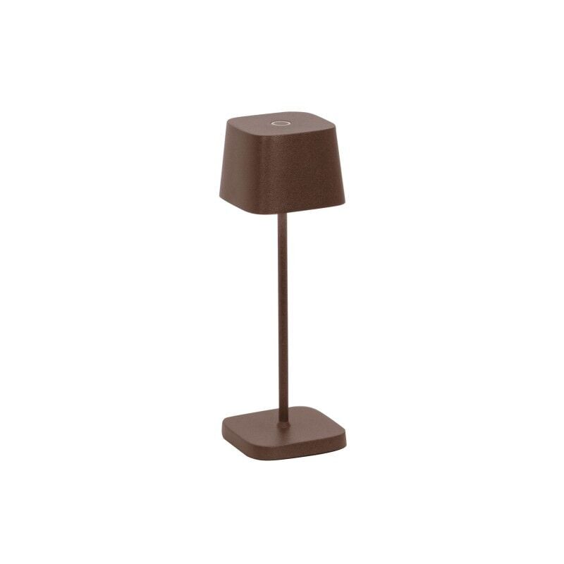 Zafferano OFELIA PRO MICRO Lampe de table LED Corten rechargeable et dimmable