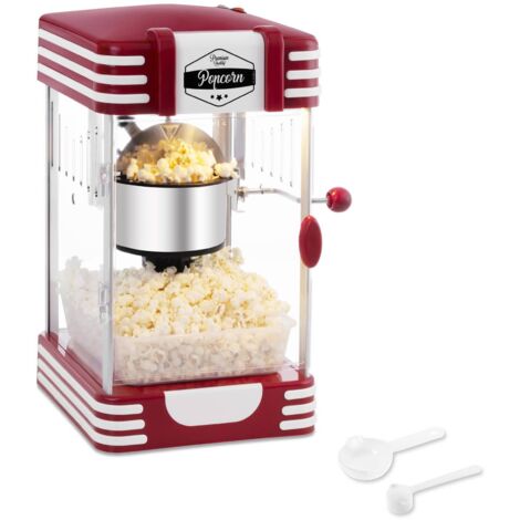 Popcornmaker Neu Profi Popcorn Maschine 230V 300W Popcornmaschine - Silbern, Rot