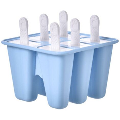 Popsicle-Formen 6 Silikon-Eiswürfelformen Wiederverwendbare, leicht zu lösende Eiswürfelformen