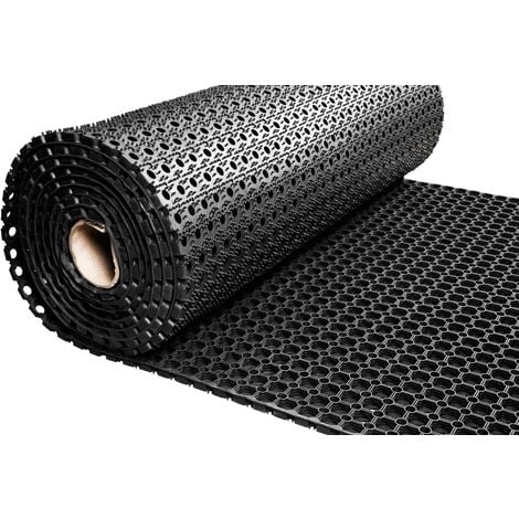 Corredor de goma / alfombra de goma en rollo Mini Diamond 3mm - Ancho 120  cm - Por metro lineal