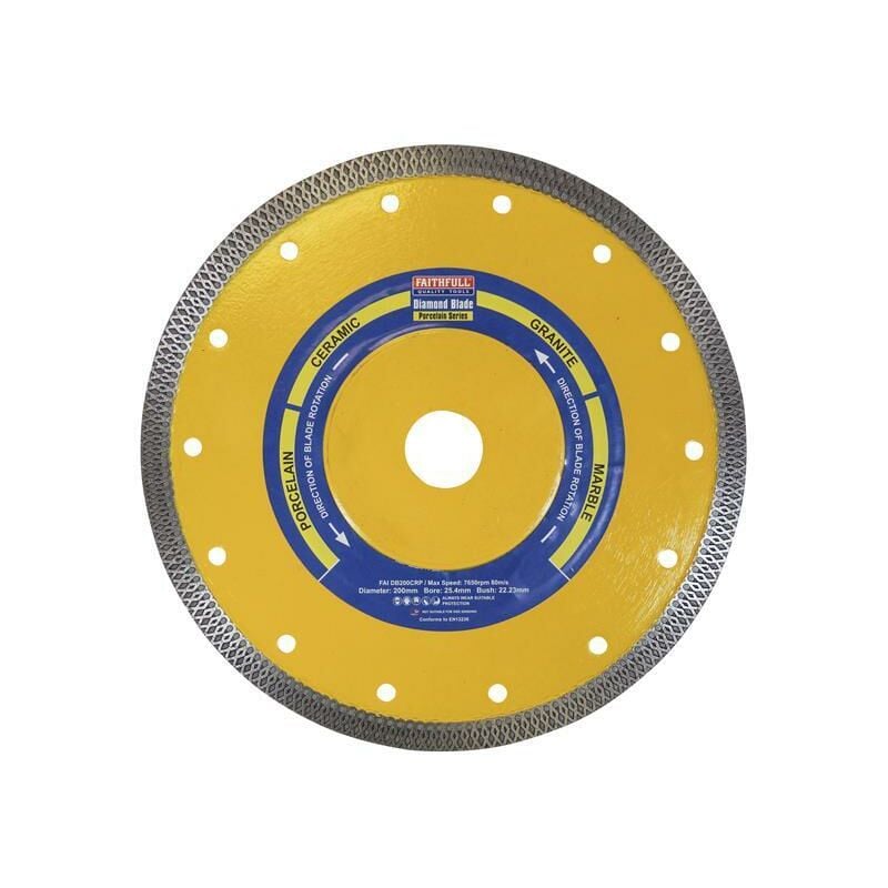 Faithfull - Porcelain�Diamond�Blade�200 x 25.4mm - FAIDB200CRP