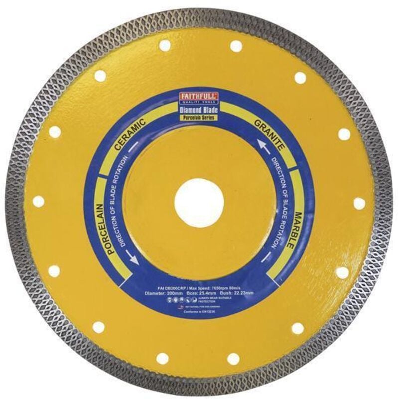 Faithfull - Porcelain�Diamond�Blade�200 x 25.4mm - FAIDB200CRP